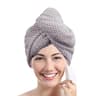 Textured Hair Towel Solid Color Dry Hair Cap 98 X 255 Absorbent Towel Wrap For ButtonDown Women 9