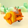 Toddler Press and Go Toy Cars, Wind-up Cars, Baby Animal Vehicles, Bunny Rabbit, Airplane for Easter for Kids