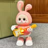 Walking Singing Bunny, Musical Dancing Rabbit Toy with Guitar, Moving Toys for Baby with Music & Lights, Easter Gift