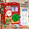 Christmas Twist Egg Maker with Santa, Elk & Snowman Dolls – Fun Surprise Twist Egg Maker for Kids, Perfect Christmas