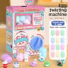 Christmas Twist Egg Maker with Santa, Elk & Snowman Dolls – Fun Surprise Twist Egg Maker for Kids, Perfect Christmas