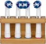 Bamboo Electric Toothbrush Holder Stand – Multi-Slot Durable Bathroom Organizer for Toothpaste & Brushes