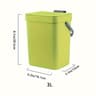 SpaceSaving QuietClose Trash Can Eco Friendly Sealed Bin For Kitchen  Office 6