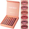 HANDAIYAN Set Of  LongLasting Liquid Lipsticks  Matte Finish Resistant To Fading Gift Box 6