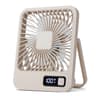 Portable USB Rechargeable Desk Fan Ultra Quiet Tilt Folding Personal Fan with Speeds and Power Display