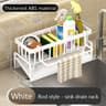 Kitchen Sink Drain Rack Organizer  Versatile Sink Shelf, Soap Sponge Holder & Countertop Storage for Efficient