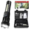 Telescopic Zoom Tactical Flashlight  Rechargeable LED Torch With  Lighting Modes Waterproof LongRan 7
