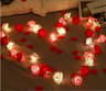 Romantic Rose Flower String Lights  Battery Operated LED Lamp for Weddings & Home Decor