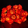 Romantic Rose Flower String Lights  Battery Operated LED Lamp for Weddings & Home Decor