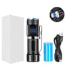Ultra Bright Mini LED Flashlight with Tail Magnet  USB C Rechargeable Camping, Hunting, and Emergency Lamp