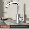 Rotating Dual Handle Kitchen & Bathroom Sink Mixer Tap
