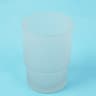Modern Glass Toothbrush Holder Transparent Matte Bathroom Cup