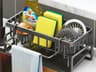 Compact Tap Mounted Sink Organizer Rack with Drainage Shelf for Kitchen Storage