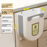 Space Saving Kitchen Hanging Trash Can Foldable Cabinet Door Waste Bin 5
