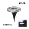 Solar Garden Disk Lights Waterproof InGround LED Pathway Lighting 6