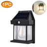 Solar Motion Sensor Wall Light Waterproof Outdoor Garden Lamp With Modes 6