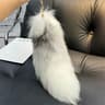 Fluffy Faux Fur Fox Tail Keychain Charm for Bags, Keys & Cosplay Accessories