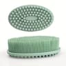 Premium Silicone Body Scrubber & Shampoo Brush for Deep Cleansing, Gentle Exfoliation and Scalp Massage