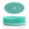 Premium Silicone Body Scrubber & Shampoo Brush for Deep Cleansing, Gentle Exfoliation and Scalp Massage