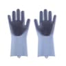 Magic Silicone Dishwashing Gloves with Built-In Scrubber for Fast Kitchen and Household Cleaning
