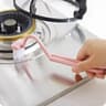 S Shape Toilet Cleaning Brush with Curved Handle Portable Corner WC Scrubber