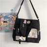 Waterproof Canvas Crossbody Bag For Women Large Capacity Nylon Messenger Tote 6