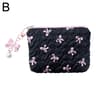Large Capacity Canvas Makeup Bag With Bow Travel Cosmetic Organizer Pouch For Toiletries  Beauty Es 7