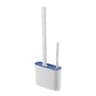 Wall Mounted Silicone Toilet Brush with Holder Long Handle Bathroom Cleaning Brush