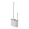 Wall Mounted Silicone Toilet Brush with Holder Long Handle Bathroom Cleaning Brush