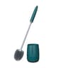 Quick Dry Silicone Toilet Brush with Holder Wall Mounted or Floor Standing Bathroom Cleaner