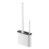 Flexible Silicone Toilet Brush with Wall Mounted Holder for Deep Toilet Bowl Cleaning