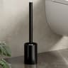 Wall Mounted Toilet Brush Holder No Drill Space Aluminum Bathroom Cleaning Brush