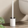Wall Mounted Toilet Brush Holder No Drill Space Aluminum Bathroom Cleaning Brush
