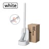 Silicone Toilet Brush with Holder Wall Mounted Quick Drain Bathroom Cleaning Set