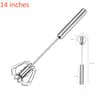 Semi Automatic Stainless Steel Egg Whisk Hand Press Rotary Mixer