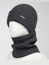 Fleece Lined Winter Hat and Scarf Set Warm Knit Ear Protection for Outdoor Cycling