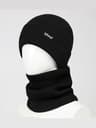 Fleece Lined Winter Hat and Scarf Set Warm Knit Ear Protection for Outdoor Cycling