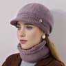 Womens Winter Hat and Scarf Set Warm Cold Weather Hat with Neck Warmer