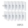 Adhesive Wardrobe Divider Brackets Anti Slip Cabinet Shelf Supports 6