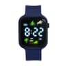 Kids LED Touch Screen Digital Watch with Coconut Tree Pattern and Calendar Display