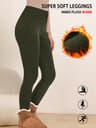 Women's Thermal Fleece Lined High Waisted Leggings for Winter Workouts