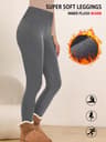 Women's Thermal Fleece Lined High Waisted Leggings for Winter Workouts
