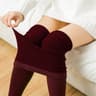 Women's Mid-Rise Stretch Leggings in Solid Color for Casual Wear