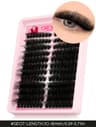 Wispy Cat Eye Cluster Lashes – Fluffy DIY False Eyelash Extensions