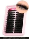 Wispy Cat Eye Cluster Lashes – Fluffy DIY False Eyelash Extensions