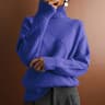 Women's Slim Fit Turtleneck Sweater with Long Sleeves