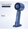 Turbo Handheld Mini Fan with USB Charging and Desktop Stand