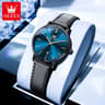 Women's Ultra Thin Waterproof Quartz Watch with Leather Strap