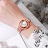 Women's Minimalist Quartz Watch with Round Dial and Bracelet Clasp
