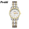 Women's Stainless Steel Quartz Watch with Calendar and Week Display